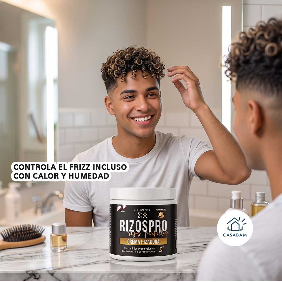 Crema Rizadora Rizos Pro - Define y controla el frizz - Rizos perfectos desde la primera aplicación