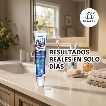 Crema eliminadora de verrugas - Actúa directamente sobre el area para reducirla y eliminarla - Vuelve a mostrarte con confianza