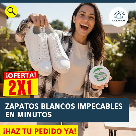 OFERTA 2X1 - Limpiador Express para Zapato Blancas - Limpios al instante cuando más los necesitas