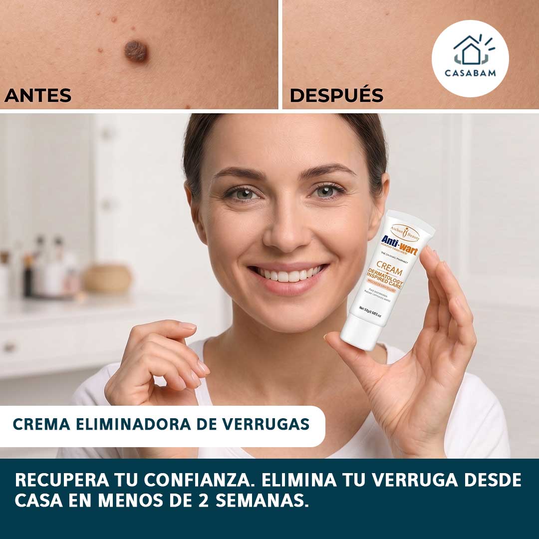 Crema eliminadora de verrugas, piel sin dejar marcas - Recupera tu confianza: piel limpia sin que nadie sepa que tuviste una verruga