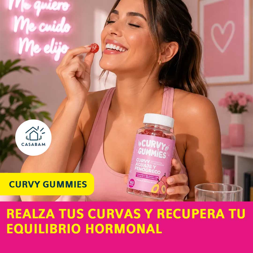 Curvy Gummies - Moldean tus curvas de forma natural - Dile adiós a los sofocos y cambios de ánimo desde la raíz