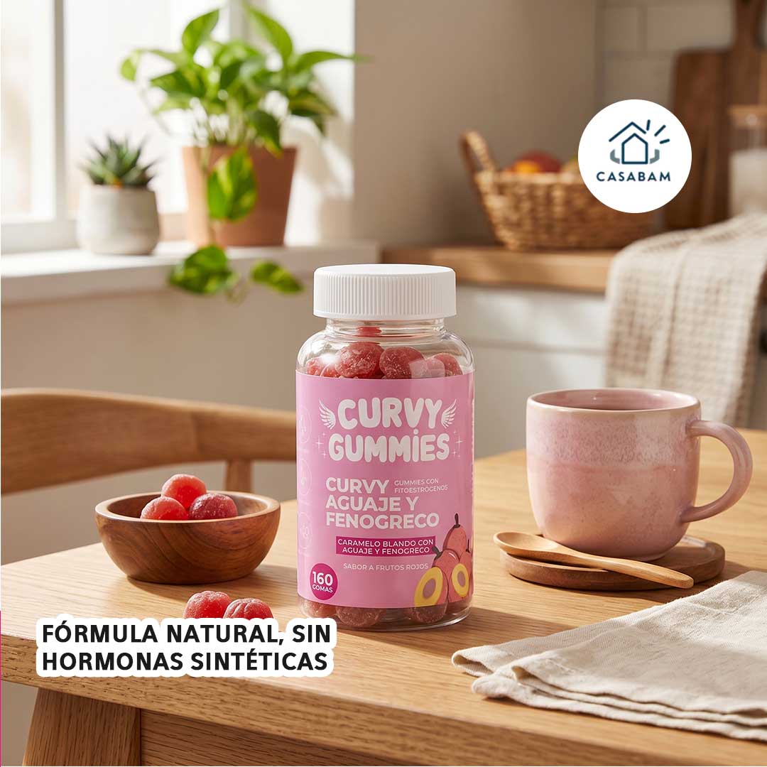 Curvy Gummies - Moldean tus curvas de forma natural - Dile adiós a los sofocos y cambios de ánimo desde la raíz