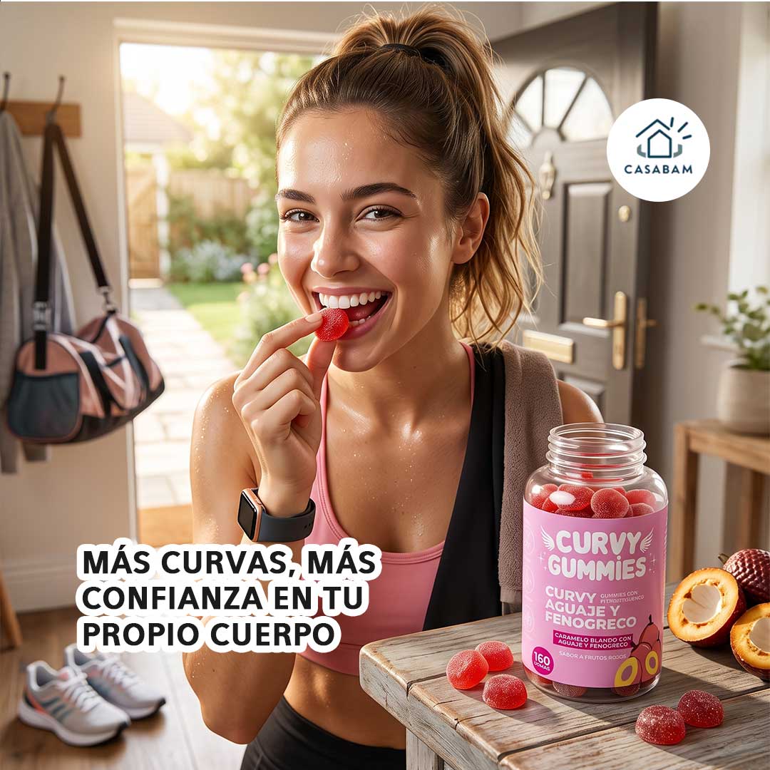 Curvy Gummies - Moldean tus curvas de forma natural - Dile adiós a los sofocos y cambios de ánimo desde la raíz