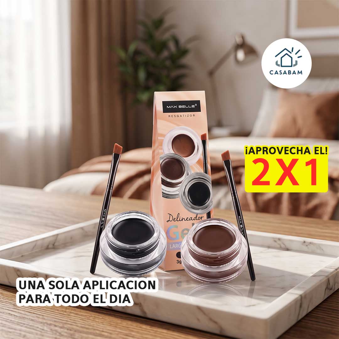 Delineador en Gel Negro - Define tu mirada en segundos - Aguanta tu día completo, sin importar lo largo que sea