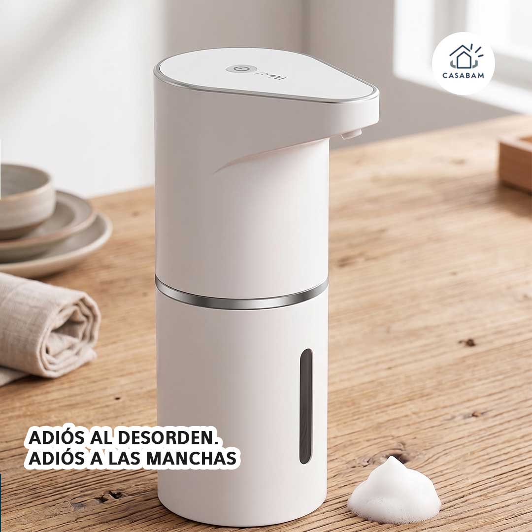 Dispensador Automático De Jabón con Sensor - Detecta tu mano y libera el jabón al instante, sin contacto