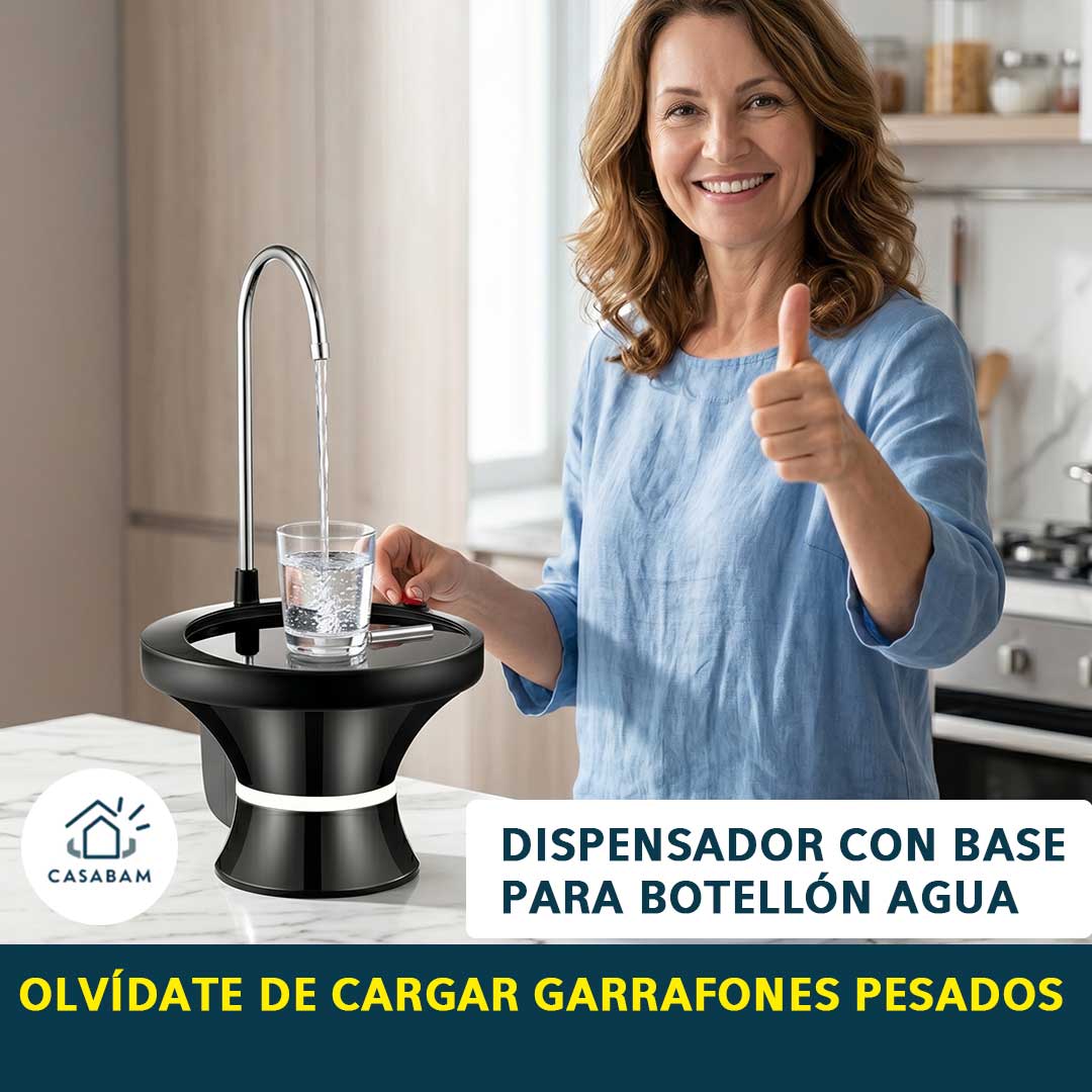 Dispensador con Base para Botellón Agua - Olvídate del esfuerzo: agua al instante, sin cargar nada
