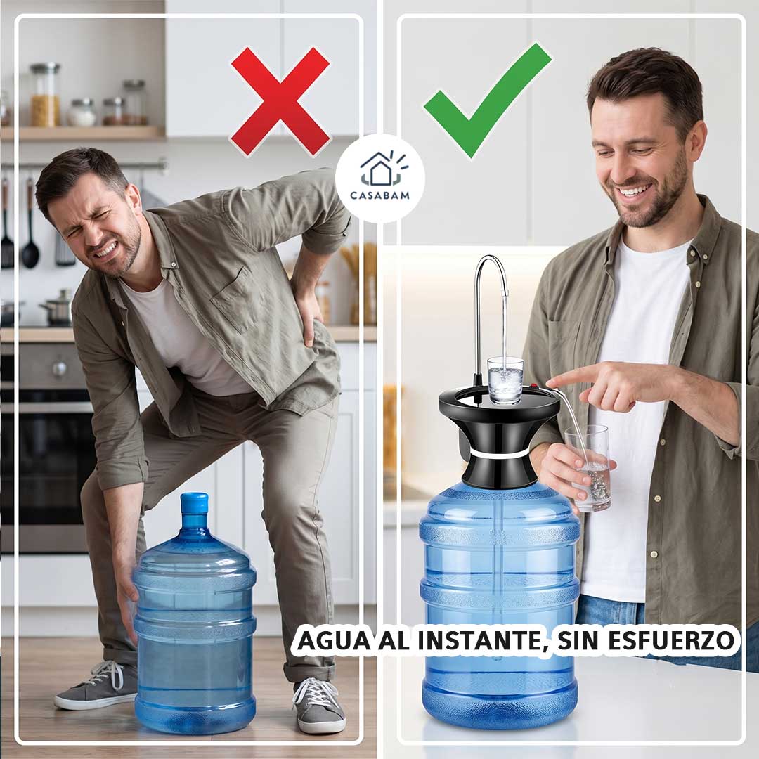 Dispensador con Base para Botellón Agua - Olvídate del esfuerzo: agua al instante, sin cargar nada