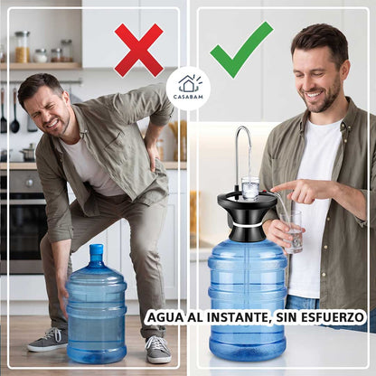 Dispensador con Base para Botellón Agua - Olvídate del esfuerzo: agua al instante, sin cargar nada