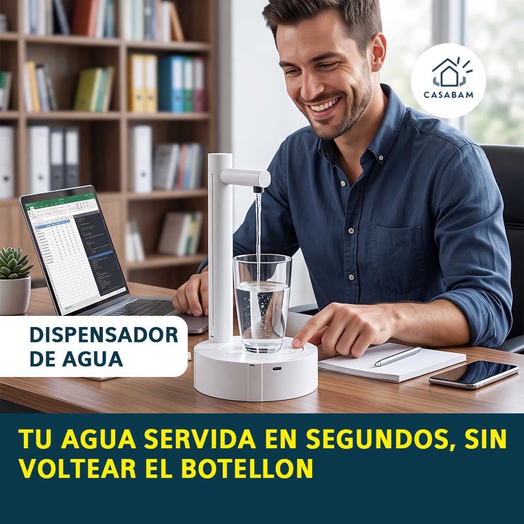 Dispensador de agua - Sirve agua al instante con solo un toque - Sin voltear botellones pesados