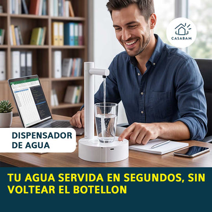Dispensador de agua - Sirve agua al instante con solo un toque - Sin voltear botellones pesados