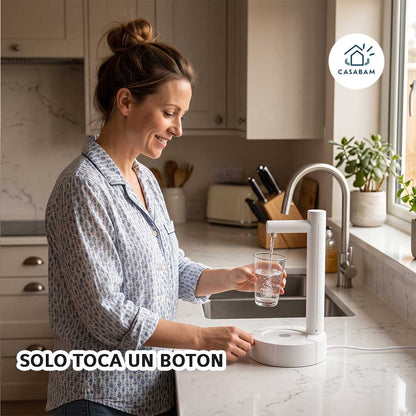 Dispensador de agua - Sirve agua al instante con solo un toque - Sin voltear botellones pesados