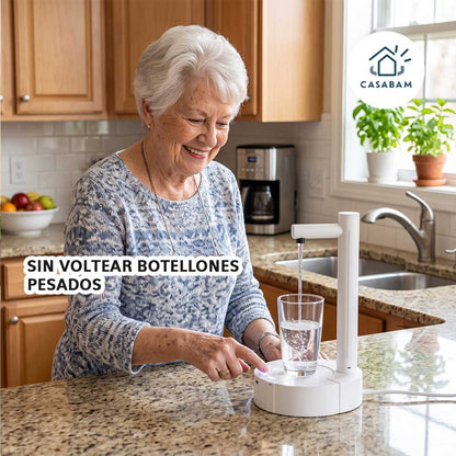 Dispensador de agua - Sirve agua al instante con solo un toque - Sin voltear botellones pesados
