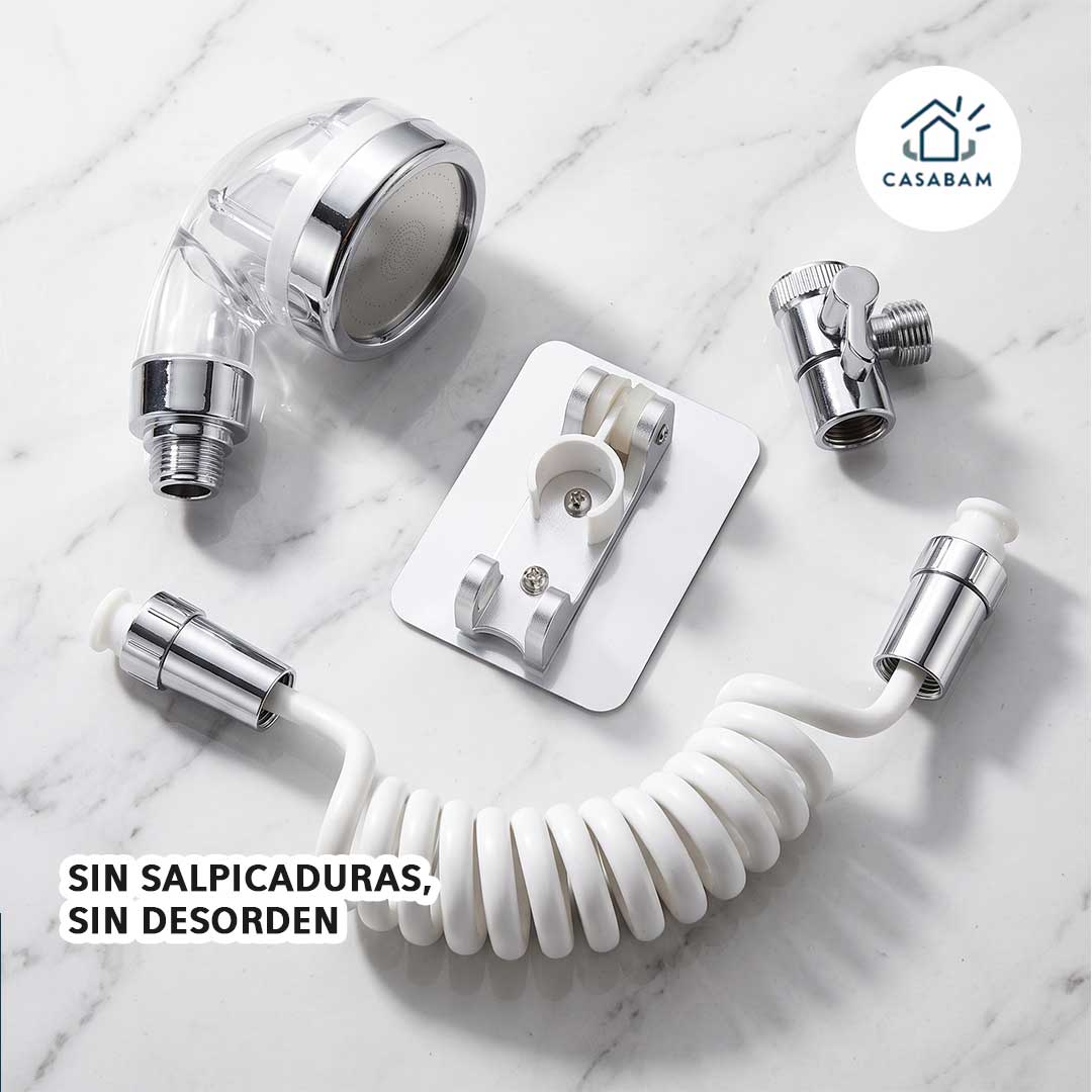 Ducha Externa para lavamanos - Se instala en 5 minutos y dirige el agua justo donde la necesitas
