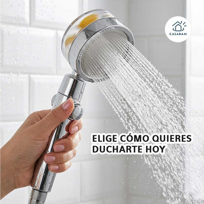 Ducha Presurizada - Convierte cualquier baño con poca agua en una ducha potente. Sin obras, sin plomero. Solo conéctala y listo.