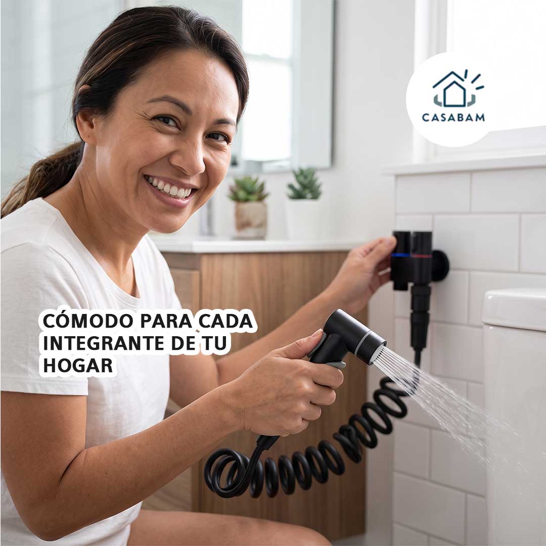 Ducha Retráctil para Inodoro - Higiene diaria en un solo punto de agua - Sin mangueras sueltas que estorben