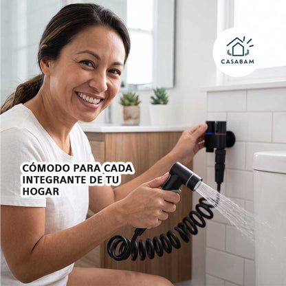 Ducha Retráctil para Inodoro - Higiene diaria en un solo punto de agua - Sin mangueras sueltas que estorben