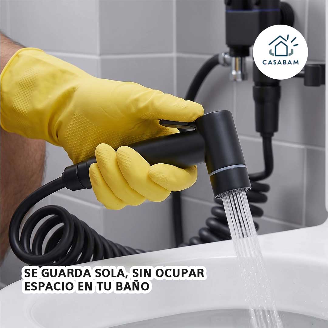 Ducha Retráctil para Inodoro - Higiene diaria en un solo punto de agua - Sin mangueras sueltas que estorben