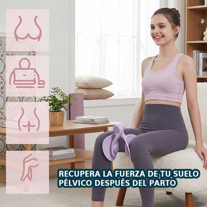 Ejercitador compacto de pelvis y piernas - Activa músculos clave mientras trabajas sentada - Recupera la fuerza de la pelvis