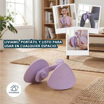 Ejercitador compacto de pelvis y piernas - Activa músculos clave mientras trabajas sentada - Recupera la fuerza de la pelvis