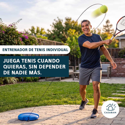 Entrenador De Tenis Individual - Cancha de práctica portátil - juega cuando quieras, sin depender de nadie