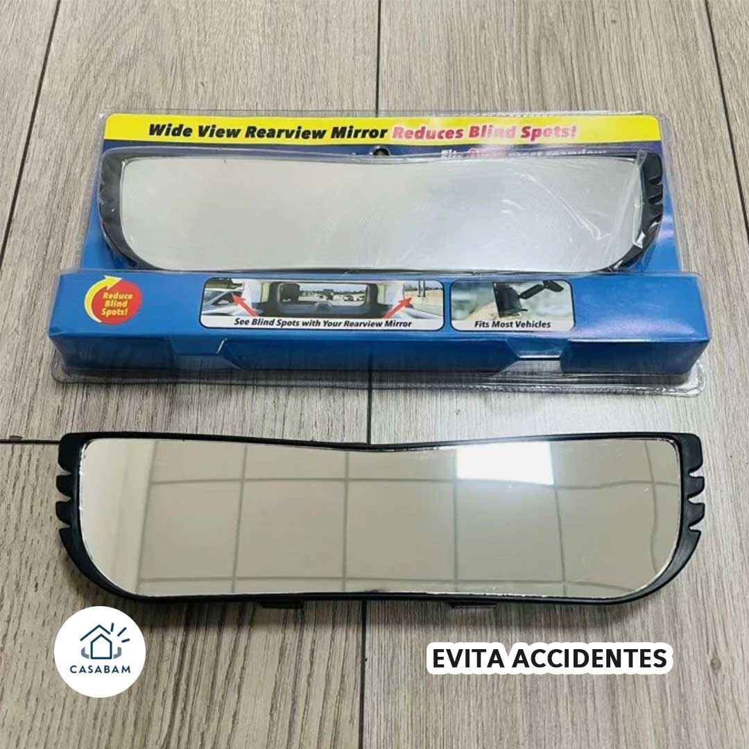 Espejo Retrovisor Gran Angular para Auto - El único espejo que te da visión total antes de cambiar de carril