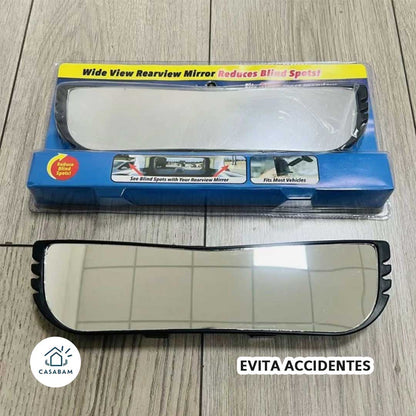 Espejo Retrovisor Gran Angular para Auto - El único espejo que te da visión total antes de cambiar de carril