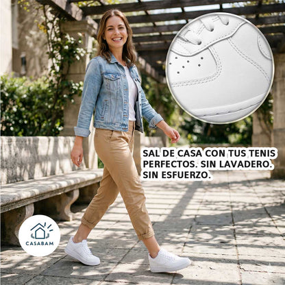 Espuma limpiadora de tenis blancos - Tenis como recién comprados antes de que salgas de casa