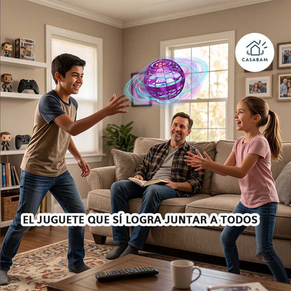 Fly Nova Bola Voladora - Vuela sola y se controla con la mano, sin control remoto - Diversión familiar sin pantallas