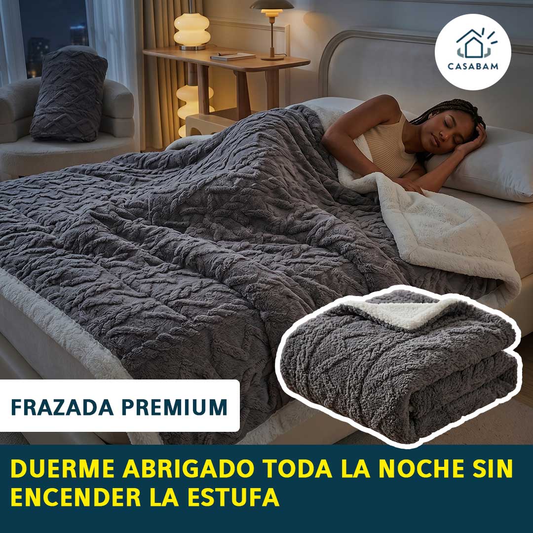 Frazada premium - Mantiene el calor corporal mientras duermes - Toda la familia abrigada sin gastar en calefacción