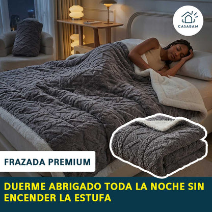Frazada premium - Mantiene el calor corporal mientras duermes - Toda la familia abrigada sin gastar en calefacción