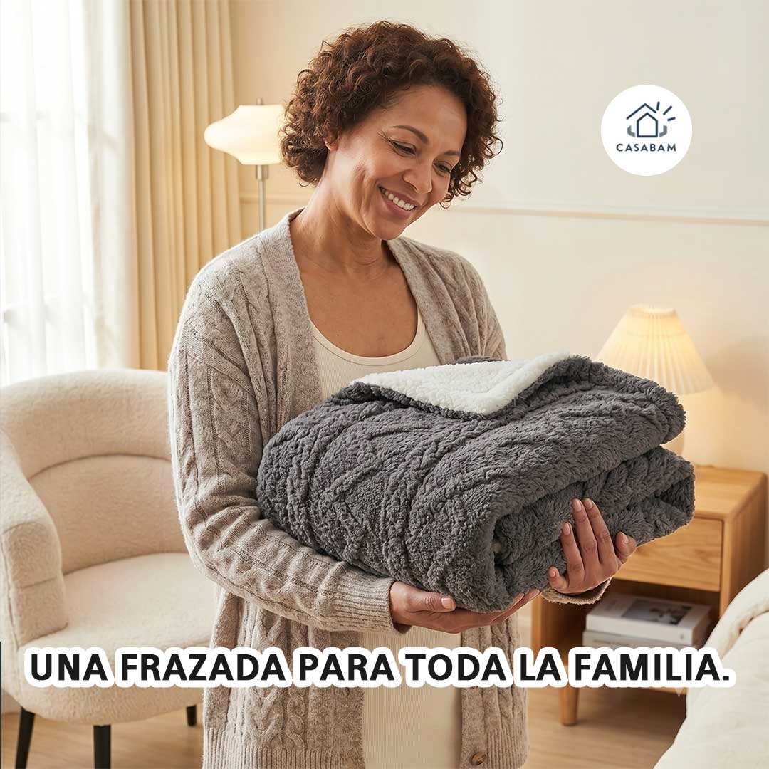Frazada premium - Mantiene el calor corporal mientras duermes - Toda la familia abrigada sin gastar en calefacción