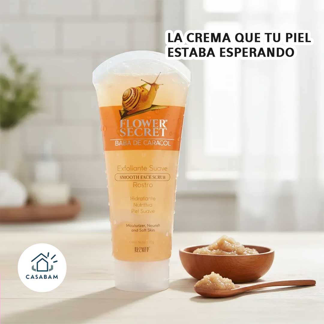 Gel Exfoliante Facial Baba Caracol - Aclara manchas y marcas de acné — Mientras hidratas tu piel cada día