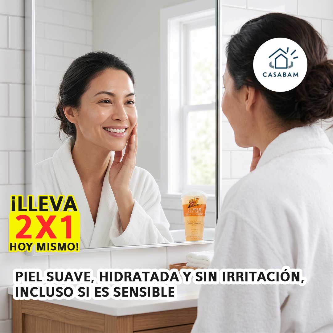 Gel Exfoliante Facial Baba Caracol - Aclara manchas y marcas de acné — Mientras hidratas tu piel cada día