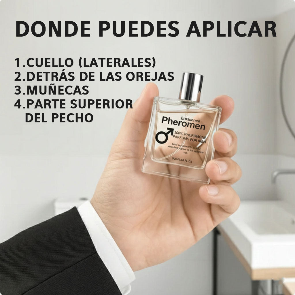 Fragancia Masculina con Feromonas – Refuerza tu presencia – Potencia tu atractivo natural en cada interacción