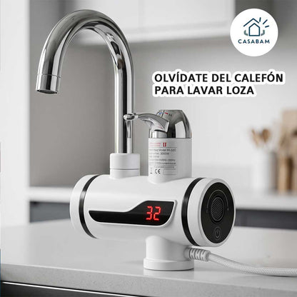 Grifo de agua caliente - Calienta el agua al momento en tu lavaplatos	- Sin esperar ni un segundo