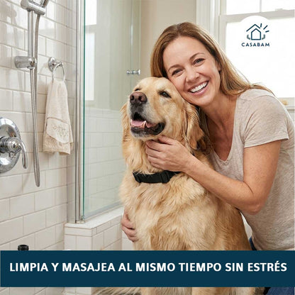 Guante Ducha Para Mascotas – Lava y masajea fácilmente – Reduce el estrés del baño y haz que tu mascota se sienta más tranquila