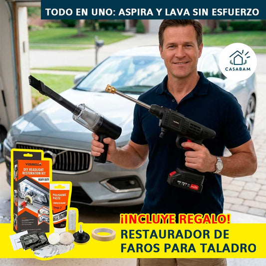 Pack Limpieza 2en1 - Aspiradora con Hidrolavadora - Limpia todo con un solo equipo y ahorra desde el primer uso