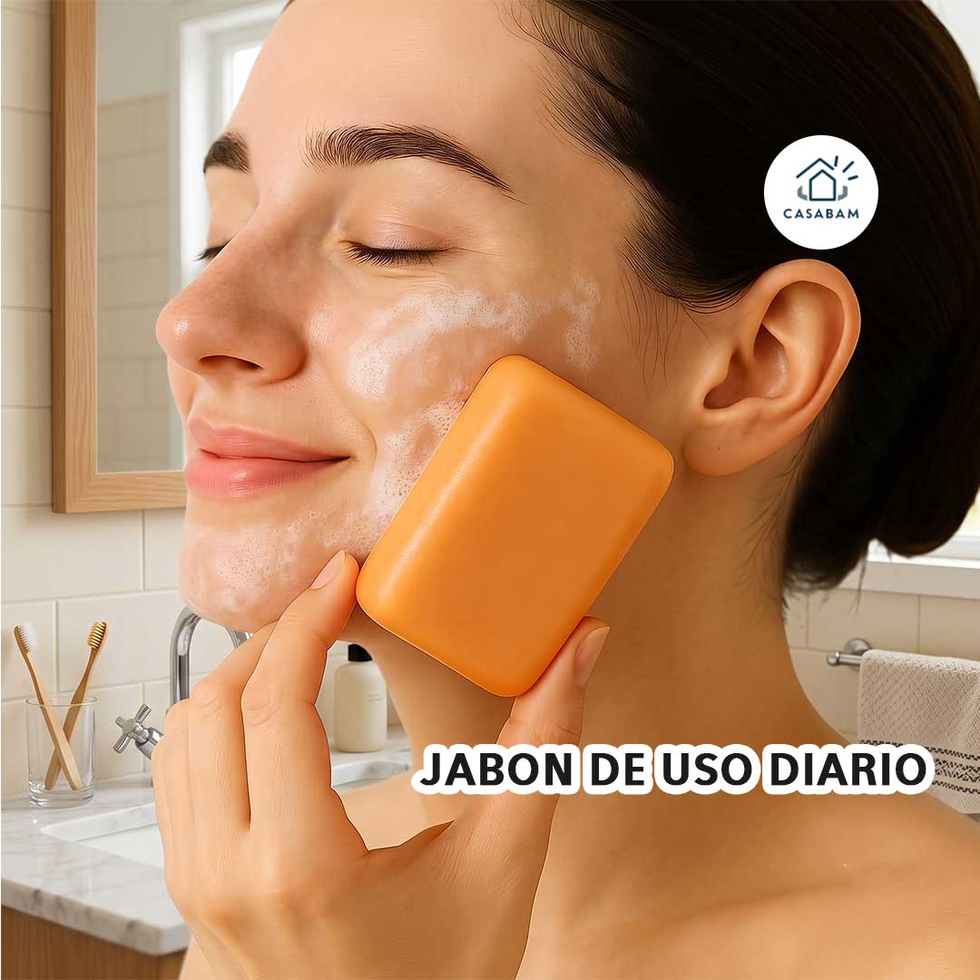 Jabón de cúrcuma - Aclara manchas oscuras con uso diario - Recupera el color natural de tu piel