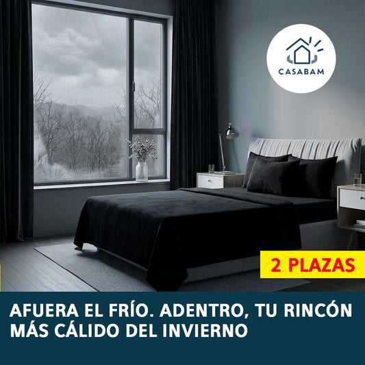 Juego de Sábanas Polar — Mantiene el calor mientras duermes — El set que convierte tu cama fría en tu rincón más cálido del invierno