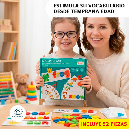 Juego Didáctico de Inglés Infantil – Kit para construir palabras – Convierte el juego diario en progreso real en inglés