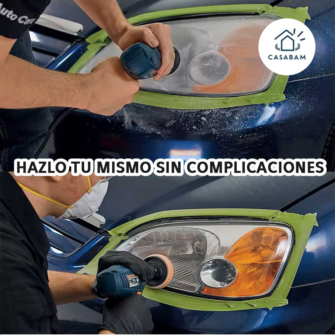 Kit Restaurador de Faros - Elimina la opacidad y el amarillamiento - Ahorra hasta la mitad de lo que gastarías en un faro nuevo