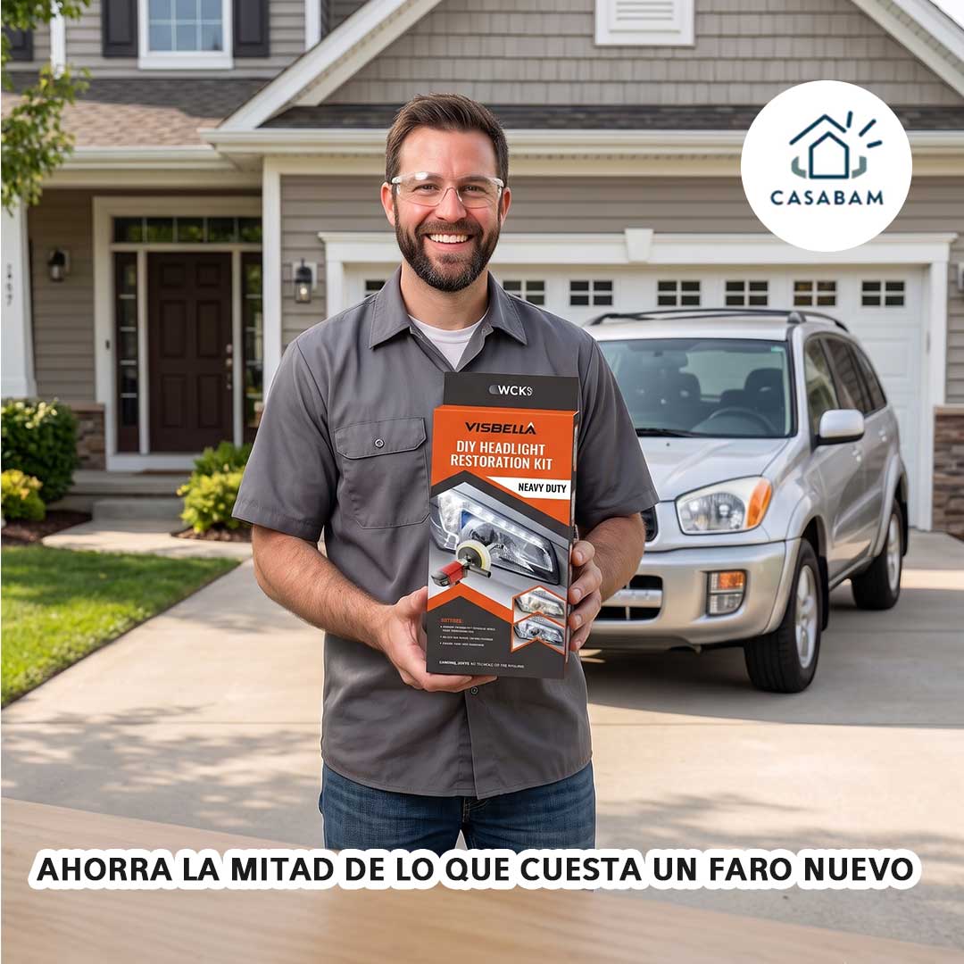 Kit Restaurador de Faros - Elimina la opacidad y el amarillamiento - Ahorra hasta la mitad de lo que gastarías en un faro nuevo