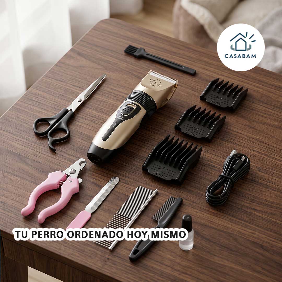 Kit de Peluquería para Mascotas - Corta el pelo de tu mascota sin salir de casa - Tu perro ordenado hoy mismo