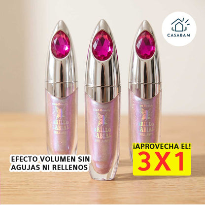 Labial Gloss Glitter Estrella - Ilumina y da volumen visual a tus labios – Más llenos al instante