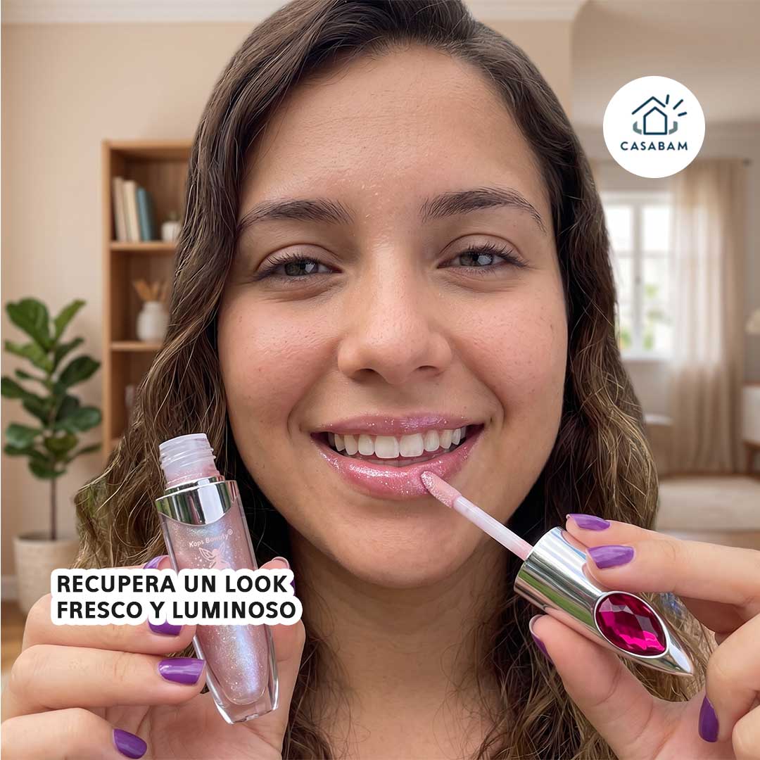 Labial Gloss Glitter Estrella - Ilumina y da volumen visual a tus labios – Más llenos al instante