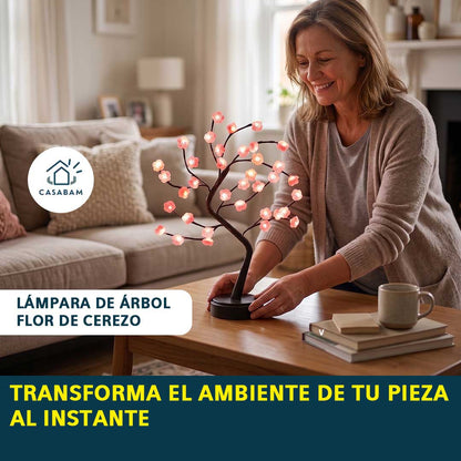 Lámpara de Árbol Flor de Cerezo - Ilumina y decora tu pieza - Transforma el ambiente de tu espacio al instante