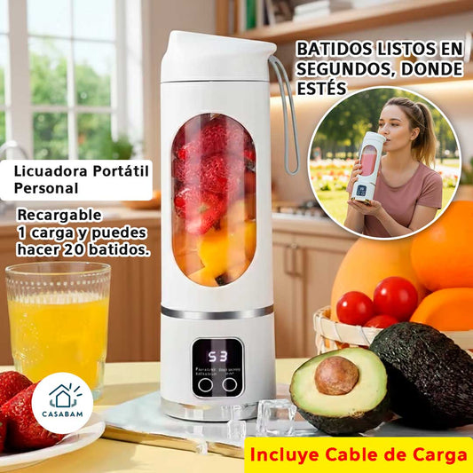 Licuadora Portátil Personal USB – Mezcla instantánea – Batidos listos en segundos donde estés