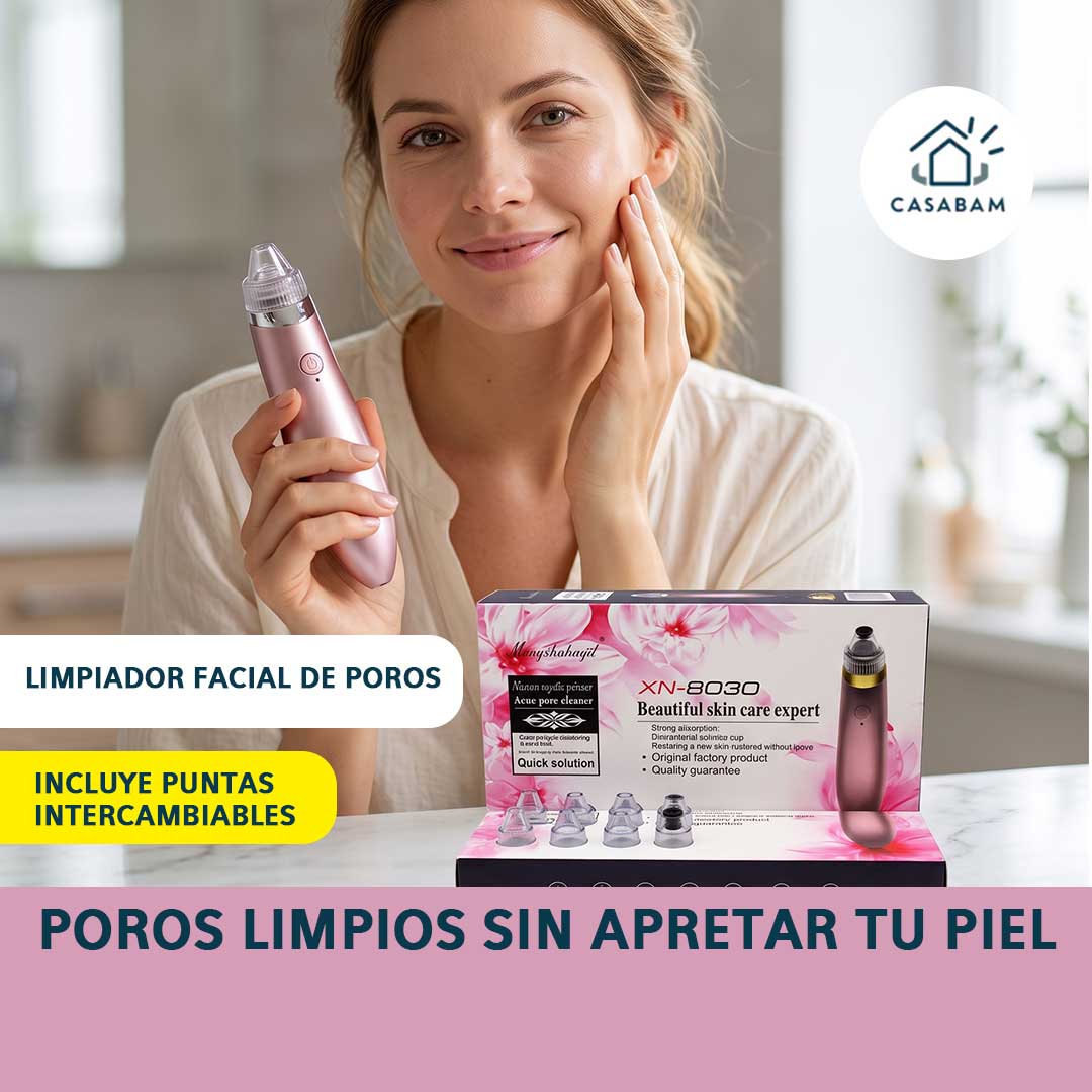 Limpiador Facial de Poros - Extrae impurezas por succión - Tu spa facial en casa, sin dañar tu piel