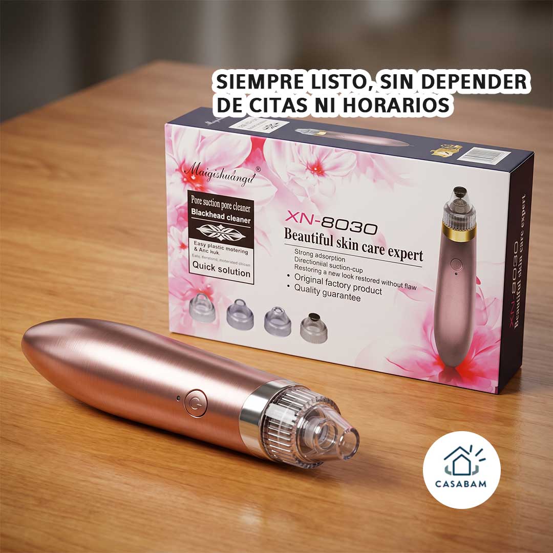 Limpiador Facial de Poros - Extrae impurezas por succión - Tu spa facial en casa, sin dañar tu piel