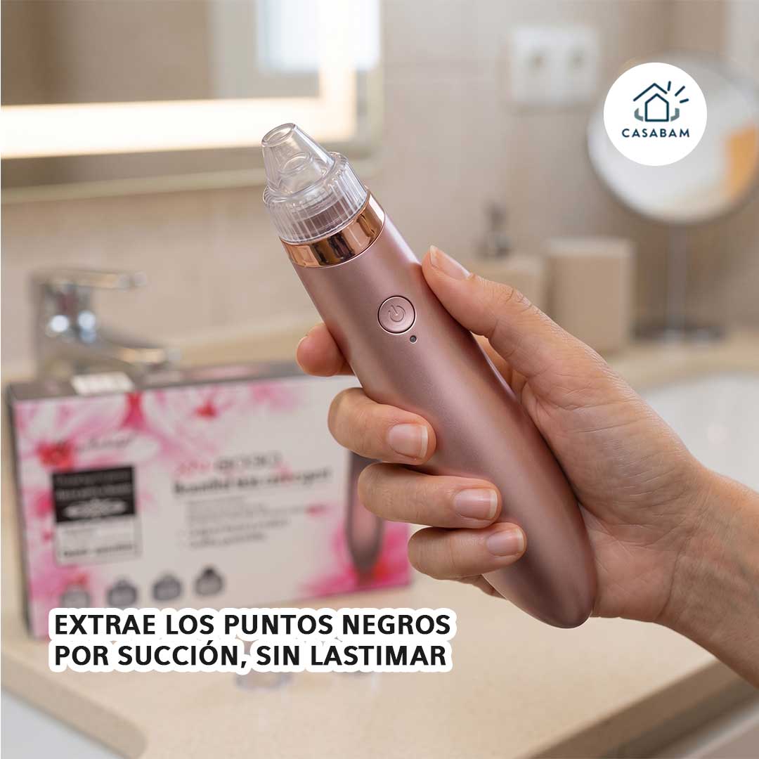 Limpiador Facial de Poros - Extrae impurezas por succión - Tu spa facial en casa, sin dañar tu piel